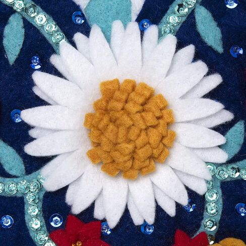 Bucilla Felt Applique Wall Hanging Kit, 14.75" x 14.75", Spring Hearts w/ 3D Flowers in Saudi Arabia