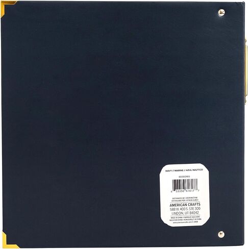 We R Memory Keepers Navy D-Ring Album 8.5X11، الحرف الفنية الخياطة سكرابوكينغ اليومية الطباعة الطباعة ورقة الحرف المكتبية بطاقة المنزل DIY بطاقة صنع متجر ذكريات الصور إنشاء تذكر in Kuwait