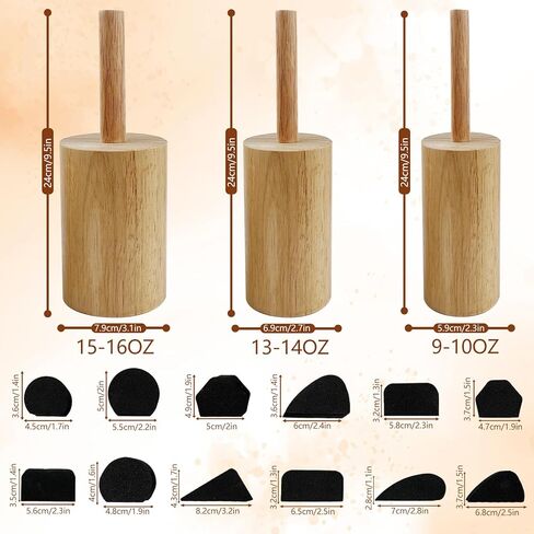 3 قطع من قوالب الفخار و12 قطعة من قوالب مقبض كوب الفخار، وقوالب كوب الفخار، أدوات الفخار لقوالب السيراميك الطينية، أدوات الفخار، أدوات الطين، أدوات تشكيل مقبض الكوب لكوب السيراميك (2.3/2.7/3.1 بوصة) in Kuwait