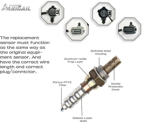 A27678XUpstream and Downstream Oxygen O2 Sensor 1 and Sensor 2, 234-4076, 234-4078 For Jeep Cherokee Grand Cherokee Wrangler 4.0L in Saudi Arabia