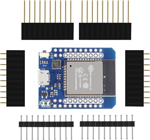 ACEIRMC D1 Mini NodeMCU ESP32 ESP-WROOM-32 WLAN WiFi Bluetooth IoT Development Board 5V Compatible for Arduino (5pcs) in Saudi Arabia