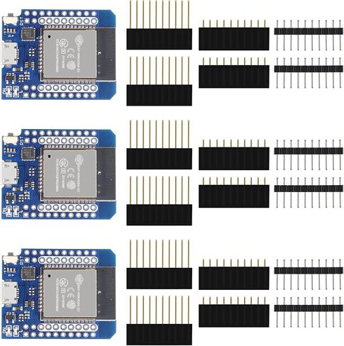 ACEIRMC D1 Mini NodeMCU ESP32 ESP-WROOM-32 WLAN WiFi Bluetooth IoT Development Board 5V Compatible for Arduino (5pcs) in Saudi Arabia