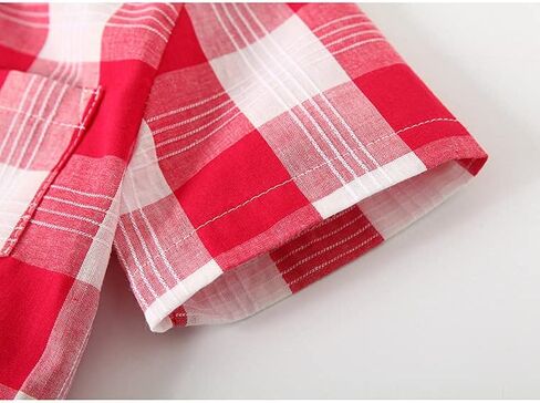 قميص منسوج منقوش بأكمام قصيرة للأولاد من Abolai مع ربطة عنق + مجموعة ملابس قصيرة in Kuwait