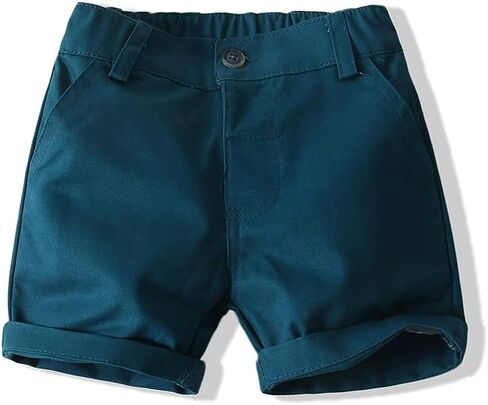 قميص منسوج منقوش بأكمام قصيرة للأولاد من Abolai مع ربطة عنق + مجموعة ملابس قصيرة in Kuwait