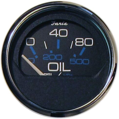 أدوات Faria Chesapeake Ss - مقياس ضغط الزيت (0-80 رطل لكل بوصة مربعة) in Kuwait