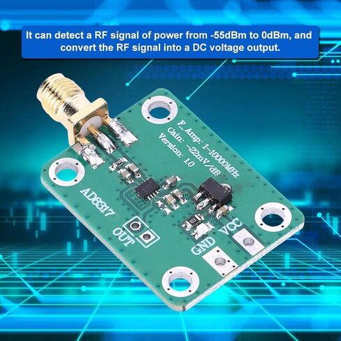 Logarithmic Detector RF RF Detection Module Power Meter -55dBm-0dBm 1M -10000MHz Microwave Radio Frequency Detection 1pc in Saudi Arabia