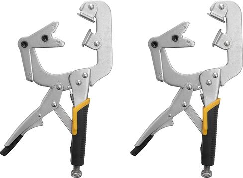 Locking pepe clamp, 10 inch This clamp with swivel V shape pads for clamping pipe and tube to weld and repair,etc (NEW Locking C-Clamp 11'') in Saudi Arabia