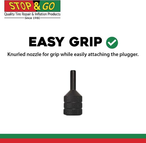 Stop & Go 1075 طقم إصلاح سدادات الإطارات بدون أنابيب مكون من 30 قطعة للثقوب والشقق في السيارة والدراجة النارية وATV وجيب والشاحنة والجرار (25 قابس فطر) in Kuwait