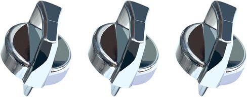 HOMEEQUIP A/C Heater Control Knob fits for Peterbilt HVAC 1987-2011 Fitment Includes 330, 335, 367, 375, 378, 379, 384, 386, & 387 Models (Chrome) (3 knob) (3) in Saudi Arabia
