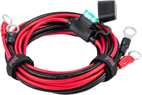3/8 "حلقة العيينة الطرفية بطارية دفعة كابل الثقيلة 30A فيوز 12 فولت/24 فولت 12AWG الحبل 3Ft in Kuwait