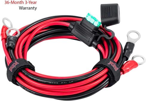 3/8 "حلقة العيينة الطرفية بطارية دفعة كابل الثقيلة 30A فيوز 12 فولت/24 فولت 12AWG الحبل 3Ft in Kuwait