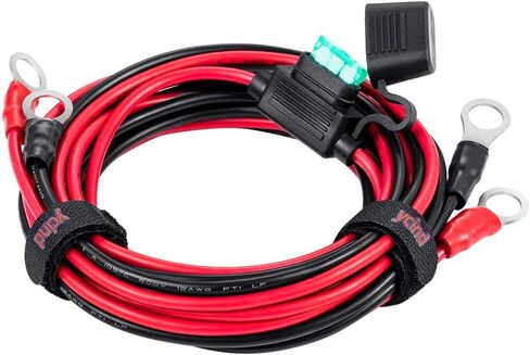 3/8 "حلقة العيينة الطرفية بطارية دفعة كابل الثقيلة 30A فيوز 12 فولت/24 فولت 12AWG الحبل 3Ft in Kuwait