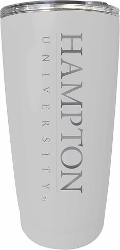 R and R Imports Hampton University Etched 16 oz Stainless Steel Tumbler (Navy) Officially Licensed Collegiate Product in Saudi Arabia
