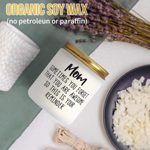 Mothers Day Gifts for Mom from Daughter Son, Birthday Gifts for Mom, Funny Relaxing Inspirational Gifts for Mom, Lavender Scented Candles 7oz in Saudi Arabia