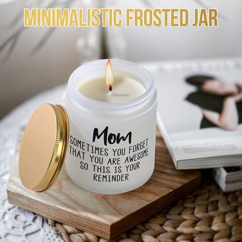 Mothers Day Gifts for Mom from Daughter Son, Birthday Gifts for Mom, Funny Relaxing Inspirational Gifts for Mom, Lavender Scented Candles 7oz in Saudi Arabia