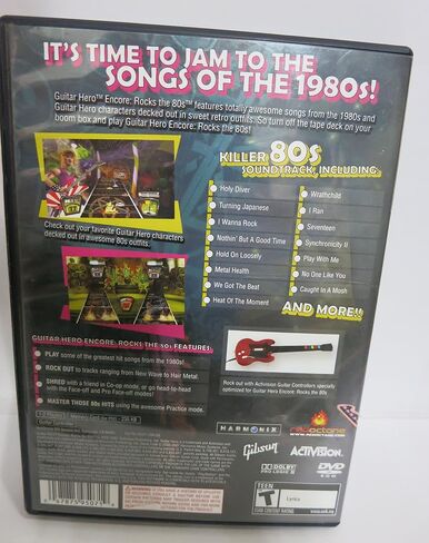 PS2 GUITAR HERO ENCORE يهز حقبة الثمانينات in Saudi Arabia