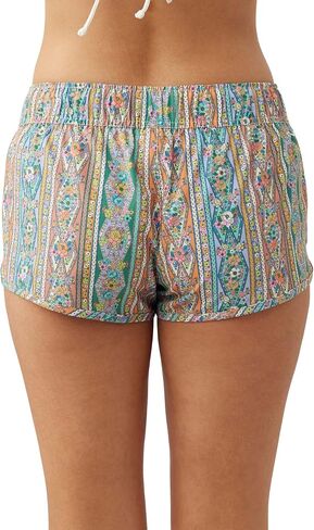 O'NEILL Womens Swim Laney 2 Printed Stretch Board Elastic Waist Shorts, Multi Colored, M in Saudi Arabia
