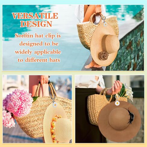 مشبك قبعة للسفر على الحقيبة، حامل قبعة ذو قوة زنبركية عالية القوة للسفر يناسب الأمتعة وحقائب الظهر وحقائب اليد ومشبك قبعة بدون استخدام اليدين للحقيبة in Kuwait