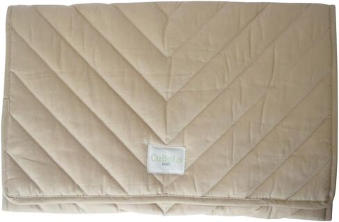 CuBoLo Convenient Portable Changing Pad Lightweight, Soft, and Easy-to-Clean Cotton Baby Changing Mat in Neutral Colors (Wild Green) in Saudi Arabia