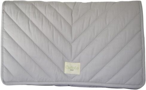 CuBoLo Convenient Portable Changing Pad Lightweight, Soft, and Easy-to-Clean Cotton Baby Changing Mat in Neutral Colors (Wild Green) in Saudi Arabia