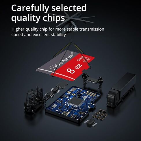 2 PCS Micro SD Card 16GB with SD Adapter High Speed Memory Card UHS-I Class 10 Memory TF Card for Tablet/Mobile Phone/Camera/Car Audio/Game Console (TF178 Gray Red 16GB) in Saudi Arabia