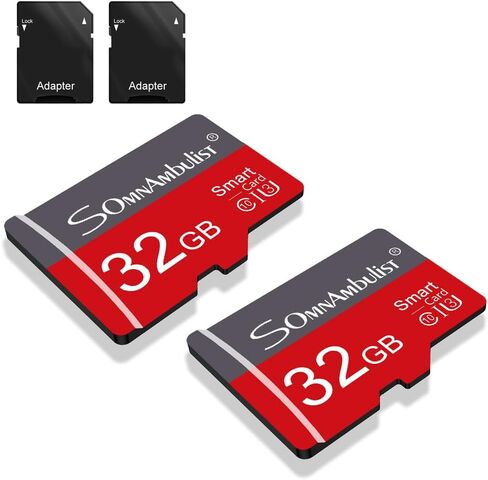 2 PCS Micro SD Card 16GB with SD Adapter High Speed Memory Card UHS-I Class 10 Memory TF Card for Tablet/Mobile Phone/Camera/Car Audio/Game Console (TF178 Gray Red 16GB) in Saudi Arabia