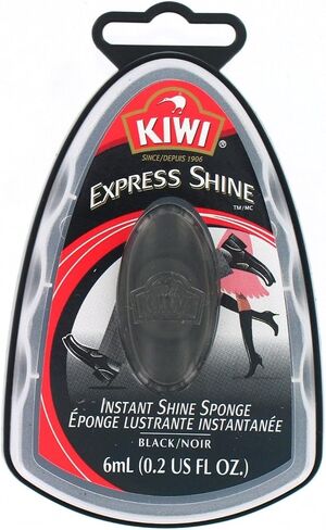 KIWI Express Shine Sponge Shoe Polish, Black 0.23 oz (Pack of 6) in Saudi Arabia