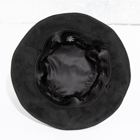 Womens 1920s Vintage Satin Lined Fedora Bowler Cloche Bucket Church Derby Party Hat Fall Winter Ladies Black in Saudi Arabia