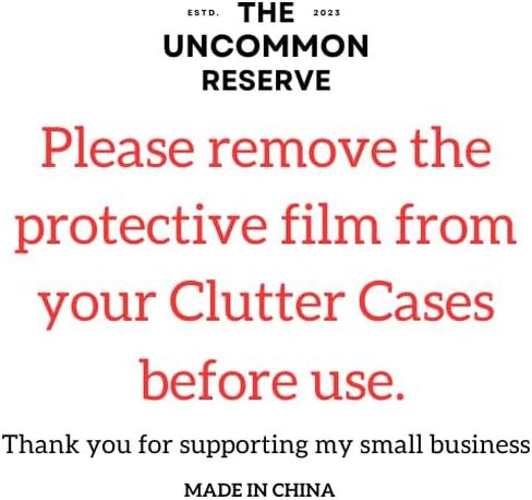 The Uncommon Reserve Clutter Case Organizer Hard PVC Clear Shell Pencil Case 2 pcs in Kuwait