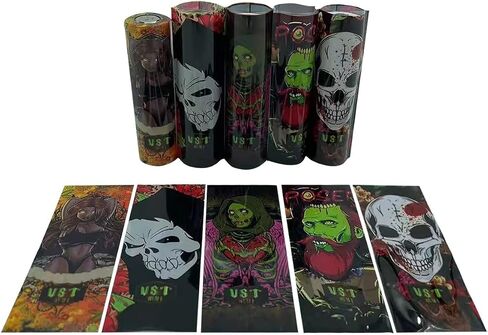 20 PCS 18650 Battery wrap Film, Heat Shrink PVC Sleeve for 18650 Battery Cover,5 Replacement Protective pre Cut Battery Skin Sticker for 18650 Battery Skin Decoration.[ Z Series] in Saudi Arabia