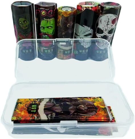 20 PCS 18650 Battery wrap Film, Heat Shrink PVC Sleeve for 18650 Battery Cover,5 Replacement Protective pre Cut Battery Skin Sticker for 18650 Battery Skin Decoration.[ Z Series] in Saudi Arabia