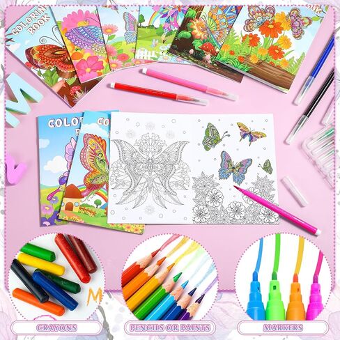 Pasimy 24 Pcs Butterfly Coloring Books Bulk Mandala Butterflies Coloring Book for Kids Toddler Teens Adults Birthday Gifts Butterfly Party Favors Goodies Bag Fillers Classroom Activity Supplies in Saudi Arabia