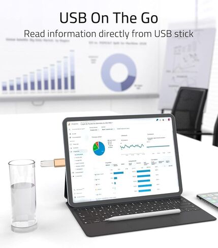 محول SROMGEE USB C إلى USB، محول USB من النوع C ذكر إلى USB 3.0 أنثى محول OTG متوافق مع أجهزة الكمبيوتر المحمولة والشواحن وبنوك الطاقة in Kuwait