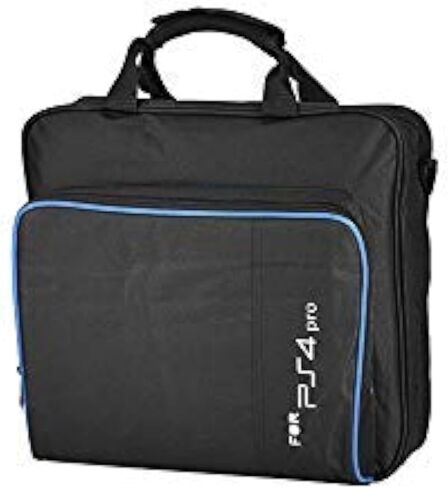 Zerone Portable Carrying Bag Travel Shoulder Bag Storage Case for PS4 Pro Black in Saudi Arabia