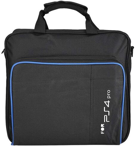 Zerone Portable Carrying Bag Travel Shoulder Bag Storage Case for PS4 Pro Black in Saudi Arabia