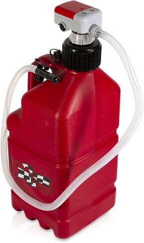 TERA PUMP TRJ5XLR 4x AA Battery Powered AUTO STOP Fuel Transfer Pump with 5 Gallon Automotive Can, 3.25FT Long Hose (2.3 GPM Transfer Rate) For Any Non-Fuel Relative Products in Saudi Arabia