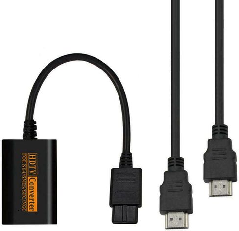 THE PERFECT PART N64 to HDMI Adapter Converter w/HD Cable for Nintendo Gamecube Super NES/SNES in Saudi Arabia
