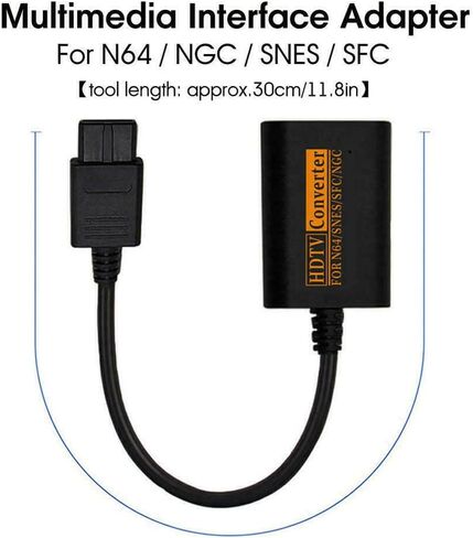 THE PERFECT PART N64 to HDMI Adapter Converter w/HD Cable for Nintendo Gamecube Super NES/SNES in Saudi Arabia