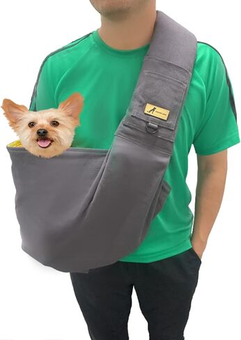 Haevbiee Pet Sling Bag Mint Color Canvas Puppy Carrier pet Carrier with Adjustable Strap and Soft Cotton Fabric Hand Free Dog Sling Bag… in Saudi Arabia