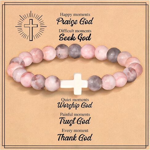 Christian Mothers Day Gifts, Cross Bracelet for Women, 2024 College Graduation Gifts for Her, Religious Gifts for Mom, Grandma, Friends, Girls, Daughter, Christian Faith Jewelry for Teens Jesus in Saudi Arabia