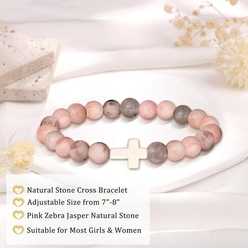 Christian Mothers Day Gifts, Cross Bracelet for Women, 2024 College Graduation Gifts for Her, Religious Gifts for Mom, Grandma, Friends, Girls, Daughter, Christian Faith Jewelry for Teens Jesus in Saudi Arabia