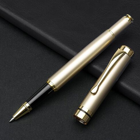 YIVONKA Luxury Ballpoint Pens Best Ball Pen Gift Set for Men & Women Professional Executive Office Nice BallPens Classy Gift Box Ballpoint Black Refill Line width 0.5mm (Rose Gold) in Saudi Arabia