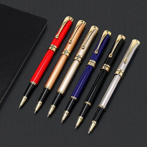 YIVONKA Luxury Ballpoint Pens Best Ball Pen Gift Set for Men & Women Professional Executive Office Nice BallPens Classy Gift Box Ballpoint Black Refill Line width 0.5mm (Rose Gold) in Saudi Arabia