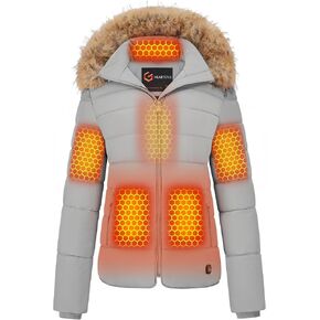 Graphene Women Heated Puffer Jacket with 18400 mAh Battery Pack in Saudi Arabia