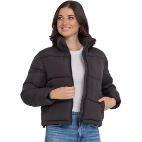 Steve Madden Cropped Puffer Jacket, Warm Winter Coats for Women, Trendy Cute Winter Jackets for Women in Saudi Arabia