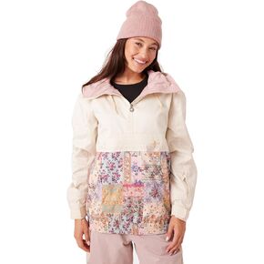 Roxy Women's Downtown Anorak Jacket – 10k Waterproof, Insulated, Oversized Fit Pullover in Saudi Arabia