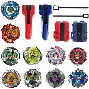 مجموعة القتال BX Bey، مجموعة ألعاب القتال القتالية BX Spinninning Top Burst Blade، X Spinning & X-Launchers، هدية عيد ميلاد رائعة للأولاد، 8 قطع علوية دوارة in Kuwait