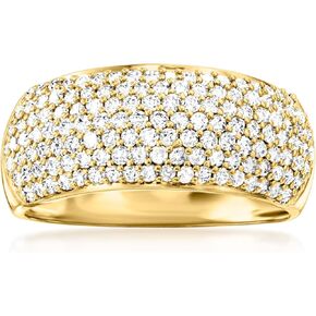 Ross-Simons 1.00 ct. t.w. Pave Diamond Ring in 14kt Yellow Gold in Kuwait