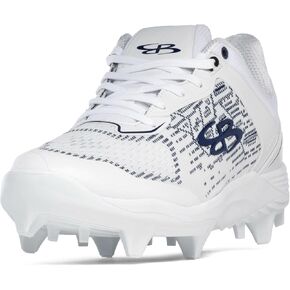 Boombah Viper Pureknit Men's Molded Cleat - White Out - Multiple Color Options - Multiple Sizes in Saudi Arabia