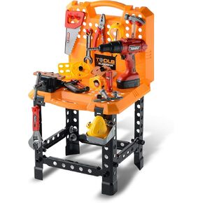 Toy Choi's 4Pcs Toddler Hammer, Plastic Toy Hammer and Toys Simulation Hammers Maintenance Tools, Pretend Play Kid Hammer for Toy Workbench in Kuwait